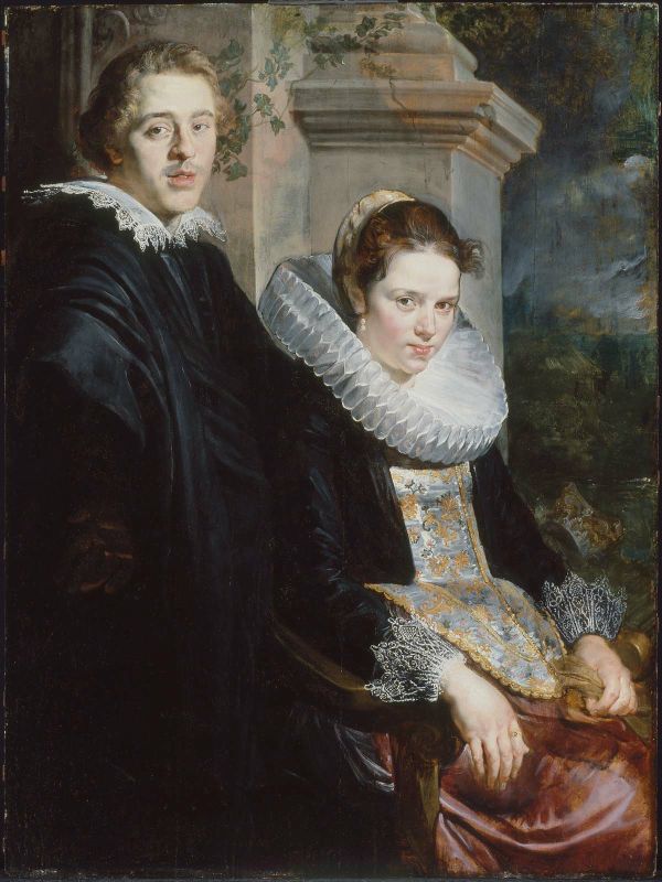 Portrait Of A Young Married Couple by Jacob Jordaens